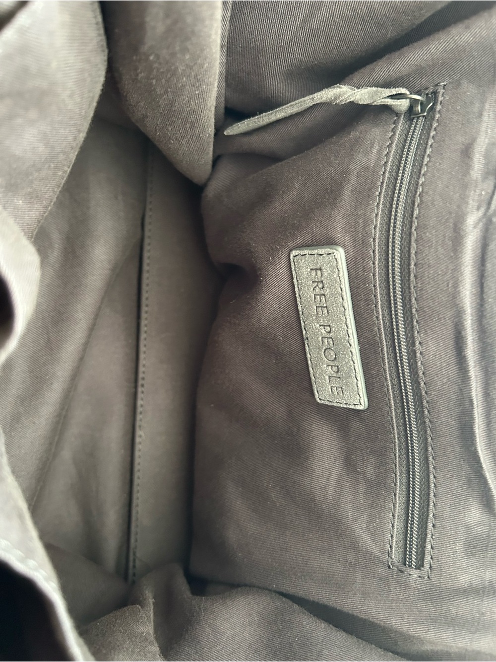 Free People Gray Suede Caravan tote bag - Picture 8 of 8